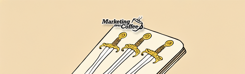 A Marketing Over Coffee Tarot Card